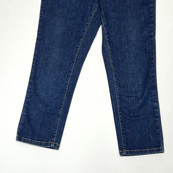 L.L. Bean Classic Fit Jeans High Rise Dark Wash Womens 6 - Picture 4 of 11